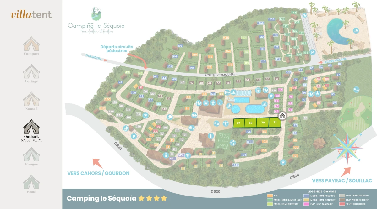 Villatent-Plattegrond-Camping-Le-Séquoia-2024