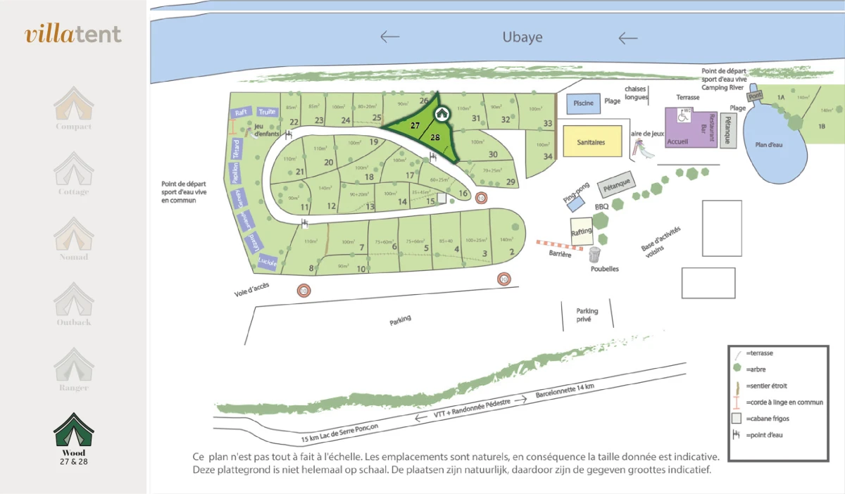 Villatent-Plattegrond- Camping River-2022