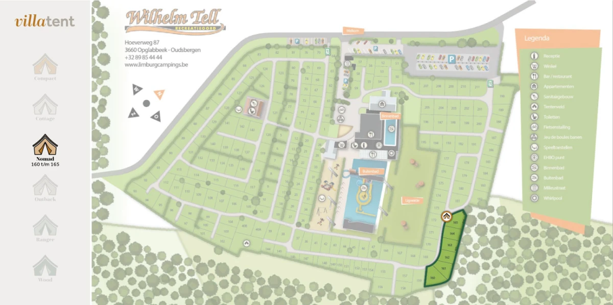 Villatent-Plattegrond-Recreatieoord-Wilhelm-Tell-2023