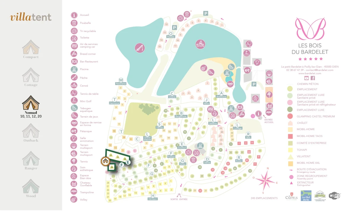 Villatent-Plattegrond-Les Bois du Bardelet-2022