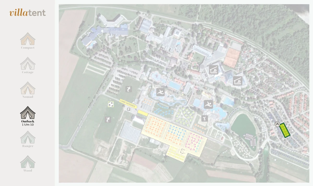 Villatent - Plattegrond- Terme Čatež- 2024